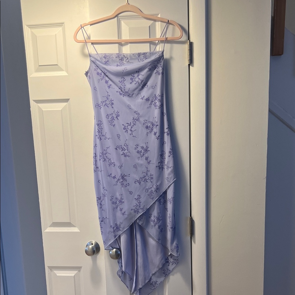 City Triangles Lavender Asymmetrical Dress